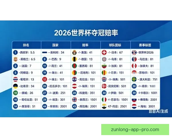深度解析2026世界杯夺冠赔率走势与各豪强争冠实力前景预测 深度解析2026世界杯夺冠赔率走势与各豪强争冠实力前景预测